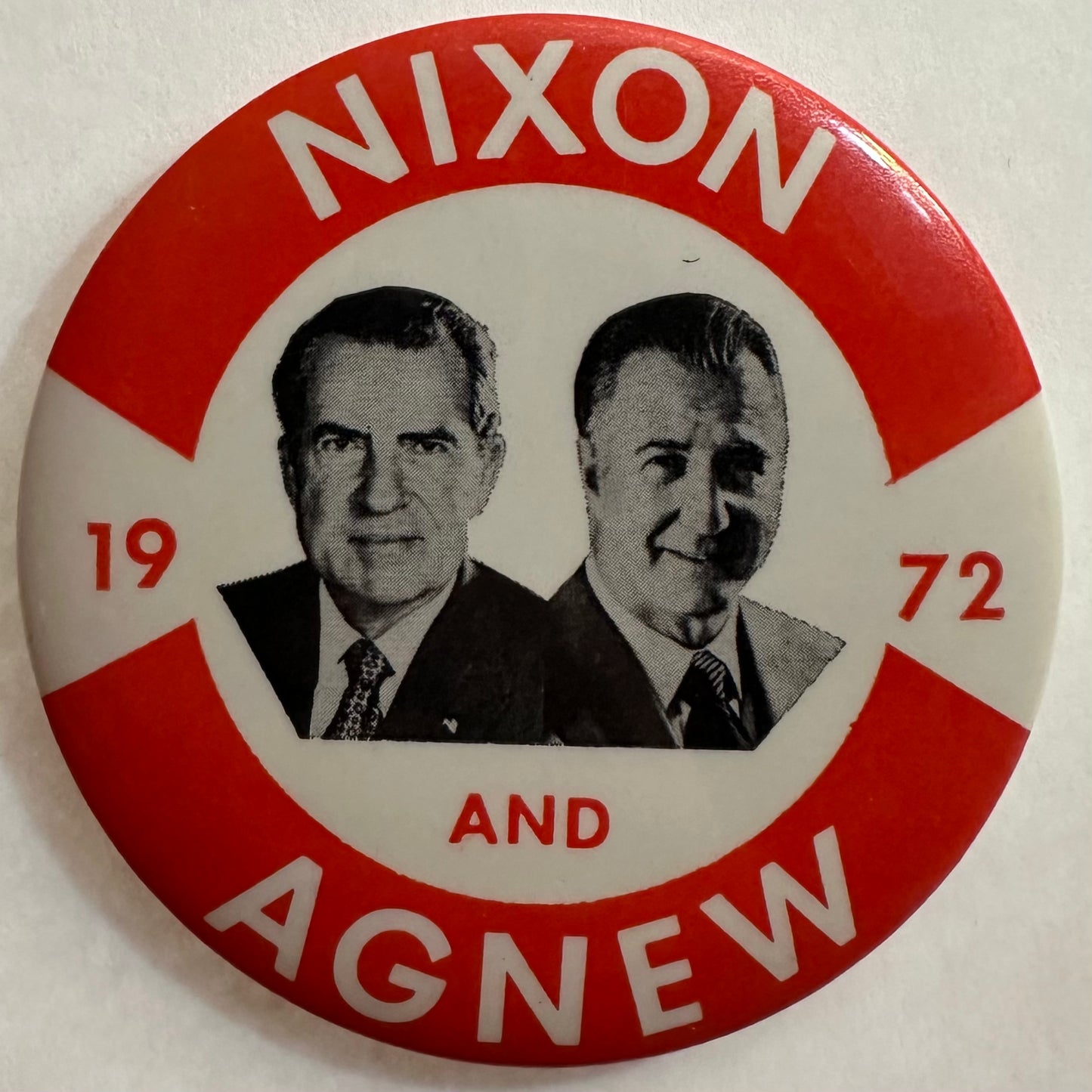 Large 1972 Nixon Agnew jugate