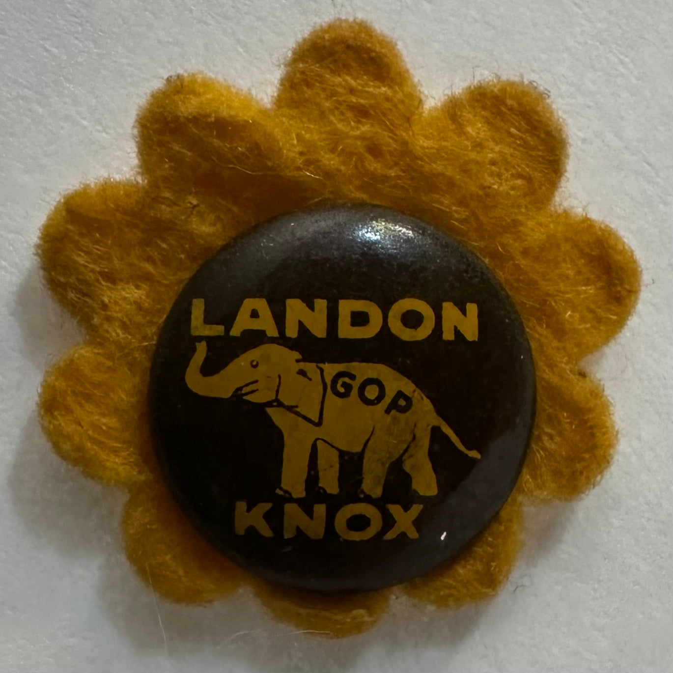Landon Knox litho with felt Sunflower