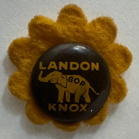Landon Knox litho with felt Sunflower